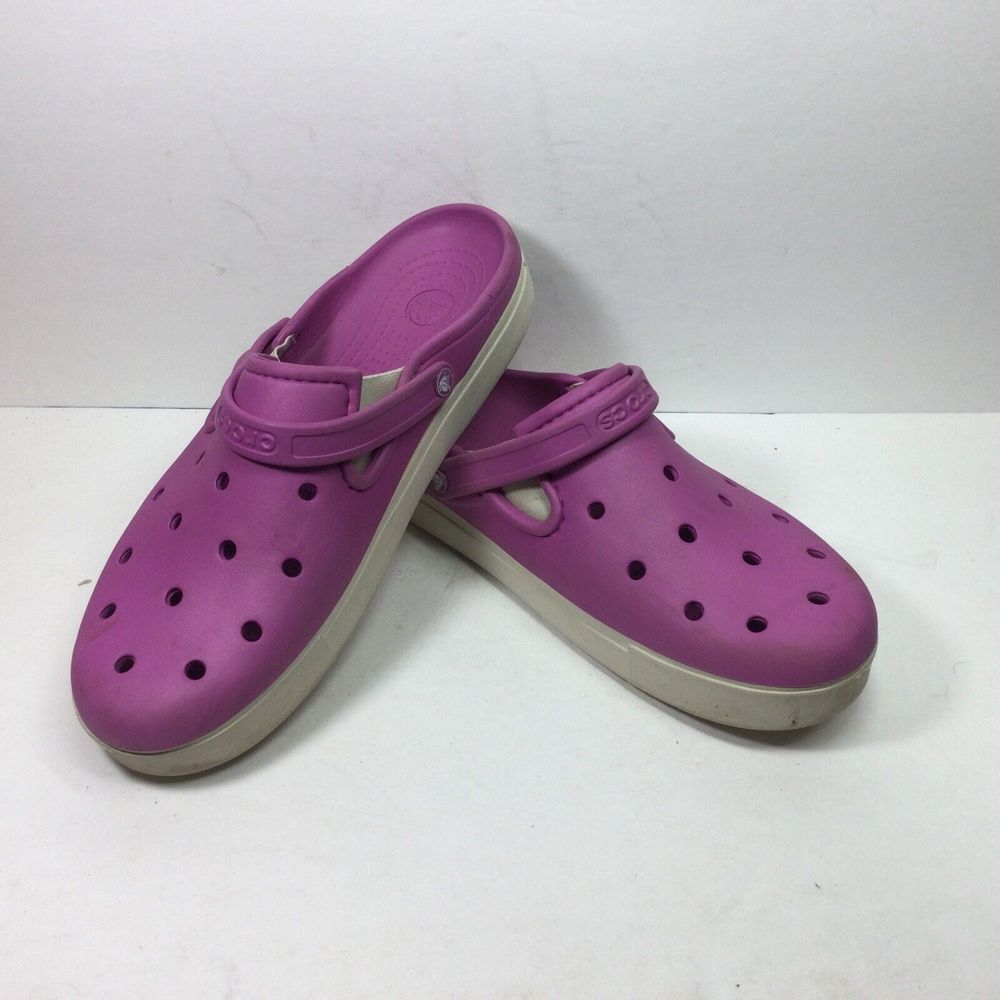 Crocs CITILANE CLOG Mens Sz 13 Wild Orchid Stucco Clogs Loafers Shoes 201831‎